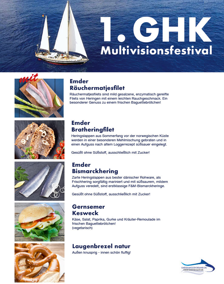 Maritime Leckereien beim 1.GHK Multivisionsfestival