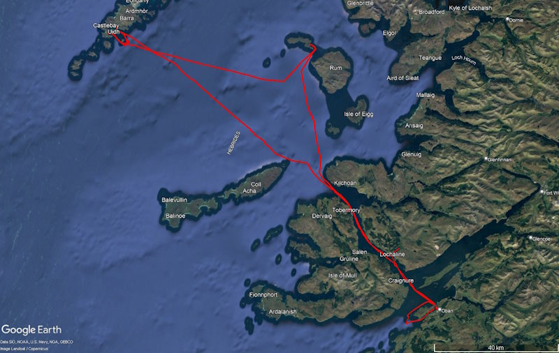 Moby Dick III unterwegs zu den äußeren Hebriden 